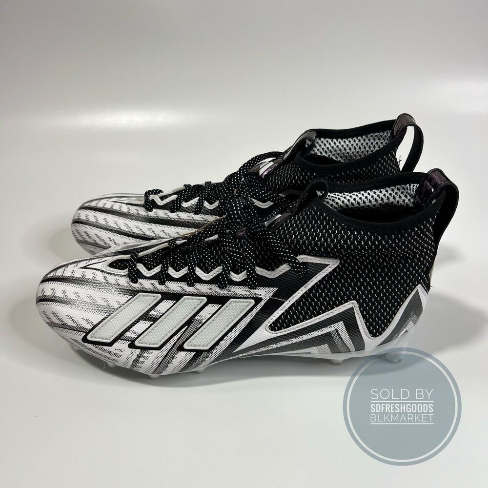 Adidas SM Freak 23 High RFS Football Cleats Black White IE2720 Mens Size 12.5